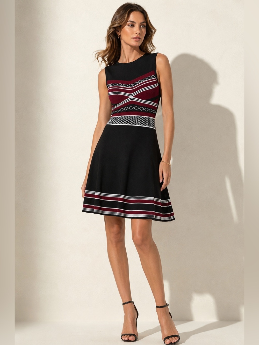 Shoshanna Ava Fit & Flare Knit Dress – Size Medium